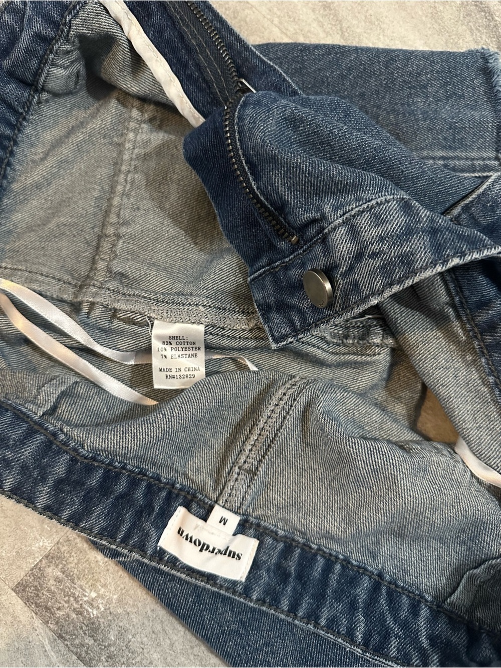 Revolve Superdown denim cargo Mini Skirt M - Picture 4 of 5